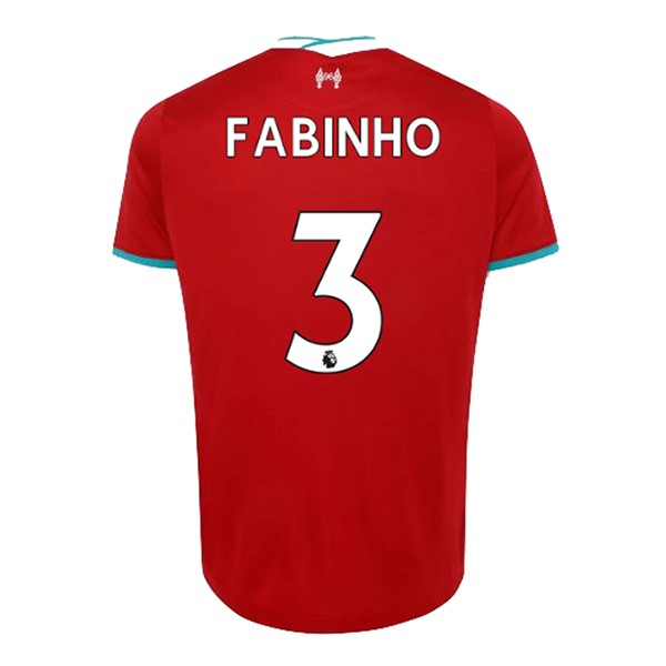 Maillot Football Liverpool NO.3 Fabinho Domicile 2020-21 Rouge